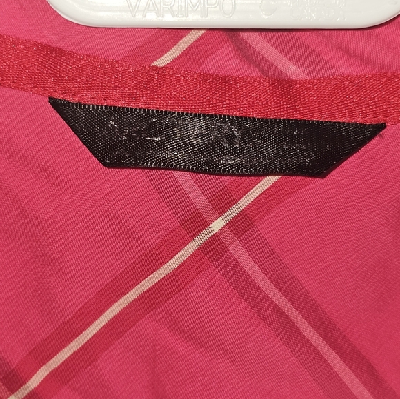 RARE Sample Arc'teryx Pink Plaid Womens Flannel Button Up Shacket M - Picture 2 of 5